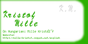 kristof mille business card